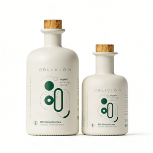 Botella de Vidrio Personalizada para Salsa y Vinagre de 250 ml, 375 ml, 500 ml, Botella de Vidrio para Aceite de Oliva con Calcomanía de Cerámica Verde y Blanca de 500 ml - Product Image 2