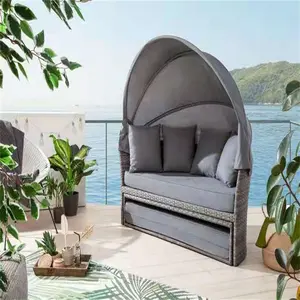 New Design High Grade Direct Factory Outdoor Furniture Cover Patio Sofa Cover Semicircle Sofa Bed Cover Waterproof Dust-proof