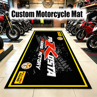 Tapete de Motocicleta Estilo Carreras Personalizado Directo de Fábrica, Tapete de Garaje Antideslizante de Alta Resistencia para Garaje y Taller