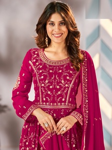 Alta calidad Georgette bordado trabajo Salwar Kameez traje indio y paquistaní ropa de proveedor indio - Product Image 2