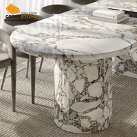 Calacatta Viola Table basse en marbre Table à manger Meubles en marbre pour la cuisine