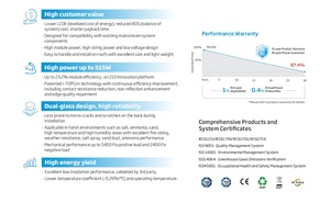 Trina TSM-NEG18R.25 485-515W แผงโซล่าร์ Trina 485W 490W 495W <span class=keywords><strong>500W</strong></span> 505W 510W 515W <span class=keywords><strong>Vertex</strong></span> S + Topcon สีดำกระจกคู่ - Product Image 3
