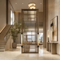 Paravent vertical doré avec découpes en arc circulaire, séparateur de pièce, garde-corps d'escalier, LED personnalisée