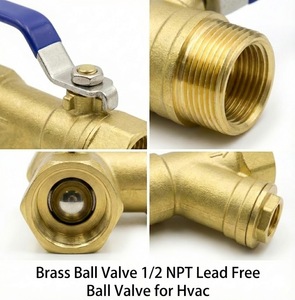 שסתום כדורי פליז בהתאמה אישית של YOD, 1/4 אינץ' עד 1/2 אינץ', עם מפעיל סולנואיד, פתח מלא, לבקרת מים, גז, שמן, אוויר ונוזלים - Product Image 2