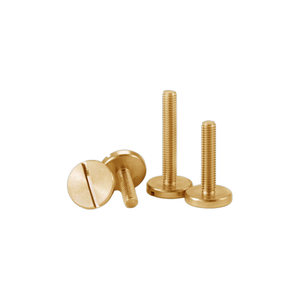 Tornillos de máquina de latón con cabeza plana grande ranurada GB833 DIN921 M2 M3 M4 M5 M6, tornillo de fijación de cobre con cabeza plana grande ranurada - Product Image 3