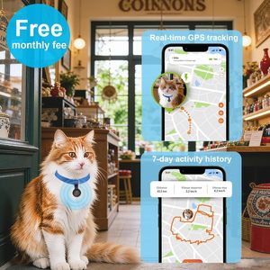 Rastreador GPS Focushine para Mascotas, Mini Collar Inteligente para Perros y Gatos, Resistente al Agua IP67, Batería Recargable, Compatible con Apple Find My - Product Image 1