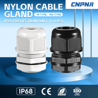 Presse-étoupe en nylon basse tension IP68 PG7-PG48 avec filetage M