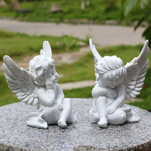 Scultura Professionale di Angelo in <span class=keywords><strong>Marmo</strong></span>, <span class=keywords><strong>Statue</strong></span> di Cherubini Intagliate - Product Image 5