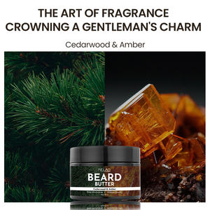 Beurre coiffant et revitalisant pour barbe HALAL, dompte les mèches rebelles, ajoute de la brillance, huile de croissance de barbe biologique, baume de croissance de barbe au bois de cèdre - Product Image 4