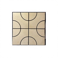 Panneau décoratif en bois au design circulaire lisse, ajoutant une touche artistique douce à l'insonorisation intérieure.