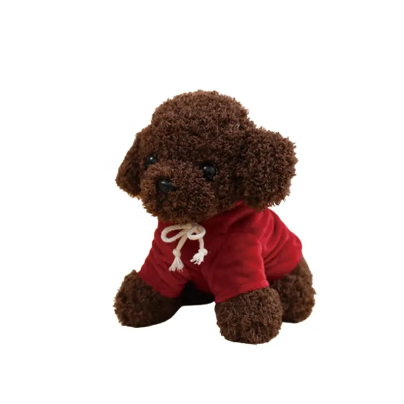 2023 trending product new arrival toys for new born baby animal cute teddy dog in clothes toy doll stuffed & plush toy animal