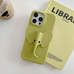 Dễ Thương 3D Elephant Điện Thoại Di Động Trường Hợp Đối Với <span class=keywords><strong>iPhone</strong></span> 16 17 Pro Max-Nửa Bìa Da Giống Như Vỏ Bảo Vệ - Product Image 5