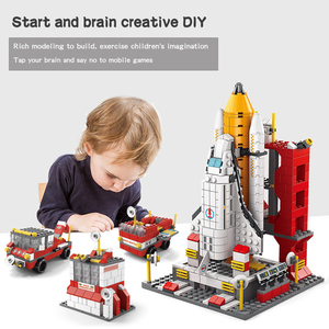 1000PCS Space Shuttle Space Exploration Rocket Building <strong>Blocks</strong> Model Construction DIY Toy Bag Packing Boy Creative Toys - Product Image 4