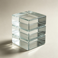 Bloc de verre massif, brique de verre massif pour la décoration de cloisons, bloc de verre massif sur mesure, fourniture d'usine