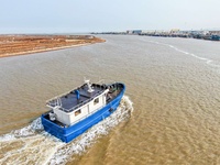 Bateau de pêche commercial en acier Grandsea de 14 m, état neuf, carburant diesel, pour utilisation en Angola, à vendre
