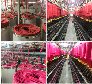 Nhà máy mới đầy màu sắc thoáng khí poly-bông vải mềm chống phai vải T/C 65/35 133*72 mặc quần áo bảo hộ lao động - Product Image 5