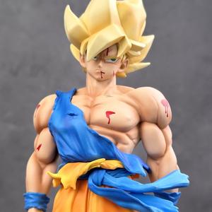 Estatua Coleccionable de Goku Super Saiyan de la Marca CK con <span class=keywords><strong>Cicatrices</strong></span> Corporales y Modelo Decorativo de Alta Calidad para Entusiastas del Anime - Product Image 5