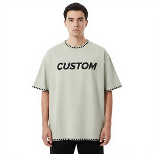 T-shirts pour hommes de haute qualité, coupe ample, style streetwear, t-shirts respirants pour hommes, coupe ample et lourde - Product Image 1
