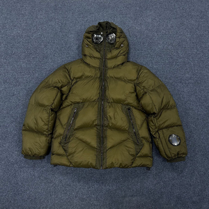 Chaqueta Deportiva Gruesa para Hombre, Chaqueta de Invierno con Cuello Alto y Cremallera, Chaqueta de Algodón con Insignia de Lente, Adecuada para Montañismo - Product Image 3