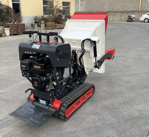 Mini-dumper chenillé manuel multifonctionnel à essence avec benne hydraulique, chargeur sur chenilles 2 tonnes, livraison gratuite, garantie 1 an - Product Image 6