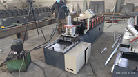 Máquina cortadora de marco de quilla de hierro de ángulo de acero de Color hidráulico automático de paneles de yeso de quilla de acero ligero de alta calidad
