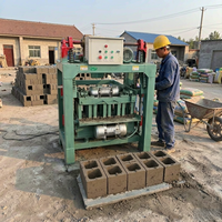 Petite machine mobile de fabrication de blocs de briques pour le démarrage d'une briqueterie