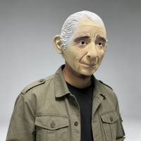 Masque en latex pour homme âgé, visage entier, hautement détaillé, cheveux blancs, pour Halloween, Pâques, cosplay, mascarade, farces, fêtes à thème, amusant et pétillant