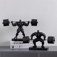 Sculpture d'athlète en résine créative et artistique, modèle Homme Musclé Héraclès, ornements sportifs, cadeau d'inauguration de salle de sport