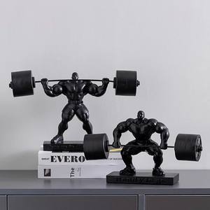 Artesanías de resina creativas, figura de atleta, escultura, hombre musculoso, modelo de Hércules, adornos deportivos, regalo de apertura de gimnasio - Product Image 3