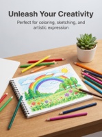 Crayons de couleur 12 couleurs, corps hexagonal en bois, peinture brillante, non toxiques pour enfants, pour colorier, dessiner, esquisser, fournitures scolaires