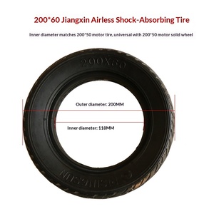 <span class=keywords><strong>RISINGSUN</strong></span> 200*50 Pneu Élargi Anti-Éclatement Sans Gonflage 8 Pouces pour Trottinette Électrique et Pneu de Voiture Modifié - Product Image 2
