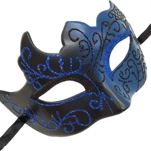 Máscara de máscaras de festa romana veneziana vintage masculina de moda por atacado 2024