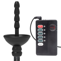 Bâton de stimulation électrique court en silicone réglable, plug anal, plug urétral, masturbateur d'expansion pour hommes, SM Sex