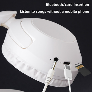 Bluetooth <b>Wireless</b> Headphones Over Ear Dynamic <b>Microphone</b> Touch Control Type C Charging 3000mAh Battery Sports Music Earphone - Product Image 4