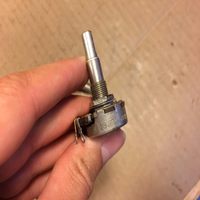 Nouveaux potentiomètres originaux en stock 2 CTS 500k ohm 1952 pour guitare, testés, 1/4" &amp;   Axe en D
