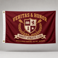 Drapeau personnalisé 3x5 pieds, imprimé recto-verso, en polyester, drapeau publicitaire pour extérieur, bannière de restaurant, bar, café, promotion de magasin, affichage