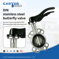 Válvula de Mariposa DIN de Acero Inoxidable SS316 con Brida RF Eléctrica Exd IP67, Asiento Metálico de Triple Excentricidad para Agua y Químicos a Alta Temperatura