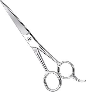 Ciseaux à cheveux courbes en acier inoxydable, ciseaux de salon, outil de coupe fine pour coiffeurs - Product Image 1