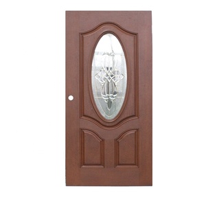 Inserts en verre ovales 3/4, décoratifs, pour portes d'entrée modernes de maisons américaines - Product Image 4