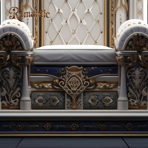 <span class=keywords><strong>Fauteuil</strong></span> artisanal durable de style européen, forme de château royal noble, vente d'usine, design d'art français de luxe, villa blanche, salon - Product Image 4