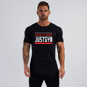 2022 nuovissimo <span class=keywords><strong>abbigliamento</strong></span> da corsa per il Fitness stampato in cotone da <span class=keywords><strong>uomo</strong></span> T-Shirt Hip Hop a maniche corte Casual da <span class=keywords><strong>uomo</strong></span> - Product Image 1