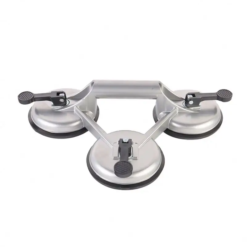 OEM 3-Handle Aluminum 150kg Glass Suction Lifter Three Vacuum Cup Galaxy Glass Suction Plate Hand Tool Heavy Glass Suction Plate