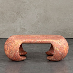 Table basse en <span class=keywords><strong>travertin</strong></span> gris argenté sur mesure, forme naturelle, pierre organique, mobilier de luxe pour <span class=keywords><strong>salon</strong></span>, décoration intérieure - Product Image 2