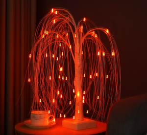 Luces LED de sauce pequeño de alta calidad, lámpara de decoración de fiesta, adorno de noche, luz nocturna, árbol brillante - Product Image 4