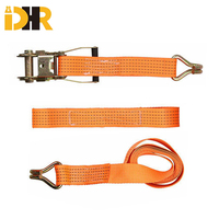 Sangles d'arrimage de pneus de transport automatique Ceinture de remorque Sangle de levage de roue à cliquet robuste avec crochet en fil métallique