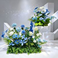 Arreglos Florales para Bodas, Pancartas para Pasillos, Decoración para Salones de Ceremonias y Hoteles, Piezas de Arte Floral, Exhibiciones de Flores de Seda para Ventanas