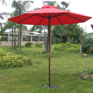 Parapluie en bois de 9 pieds pour l'extérieur <span class=keywords><strong>Parasol</strong></span> de luxe pour piscine commerciale <span class=keywords><strong>Parasol</strong></span> de jardin robuste en bois massif - Product Image 5