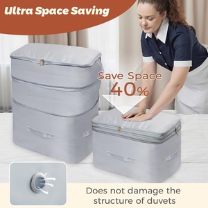 Manufacturer Customized Oxford <b>Large</b>-sized Quilt <b>Bag</b> Compression <b>Bag</b> for Bedding <b>Storage</b> Clothing Pillow Double Zipper Thickened - Product Image 6