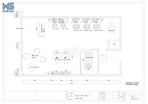 Mesa <span class=keywords><strong>de</strong></span> Espejo para Peluquería M&S, Mesa <span class=keywords><strong>de</strong></span> Manicura, Silla para Salón <span class=keywords><strong>de</strong></span> Belleza, <span class=keywords><strong>Diseño</strong></span> Interior para Barbería, <span class=keywords><strong>Diseño</strong></span> Personalizado Integral - Product Image 2