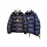 Doudoune fine imperméable à capuche amovible et col rabattable à carreaux pour homme, haute qualité, pour le marché européen transfrontalier 2026